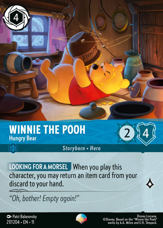 Winnie the Pooh - Hungry Bear | Winterspell #217 (Near Mint) | Disney Lorcana Single Australia (Near Mint)