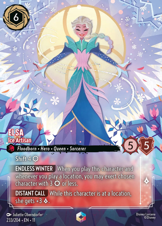 Elsa - Ice Artisan | Winterspell #233 (Near Mint) | Disney Lorcana Single Australia (Near Mint)