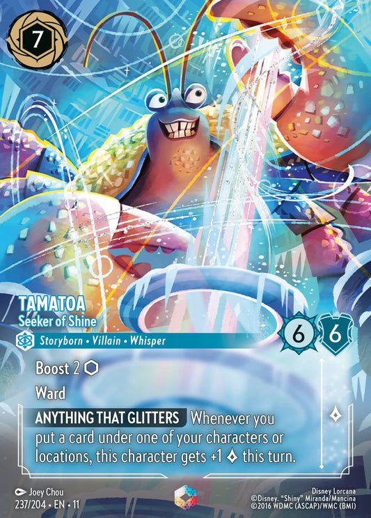 Tamatoa - Seeker of Shine | Winterspell #237 (Near Mint) | Disney Lorcana Single Australia (Near Mint)