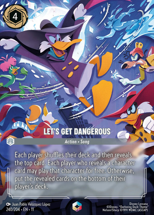Let's Get Dangerous | Winterspell #240 (Near Mint) | Disney Lorcana Single Australia (Near Mint)