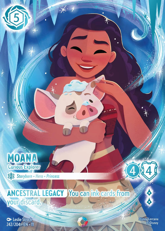 Moana - Curious Explorer | Winterspell #242 (Near Mint) | Disney Lorcana Single Australia (Near Mint)