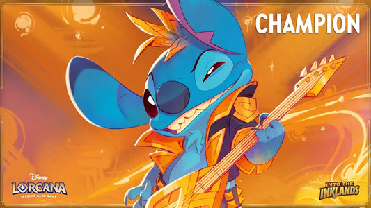 Disney Lorcana Set Championship Champion Playmat – Into the Inklands (Stitch - Rock Star)