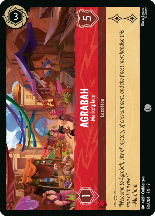 Agrabah - Marketplace | Fabled #136 (Near Mint Foil) | Disney Lorcana Single Australia (Near Mint)