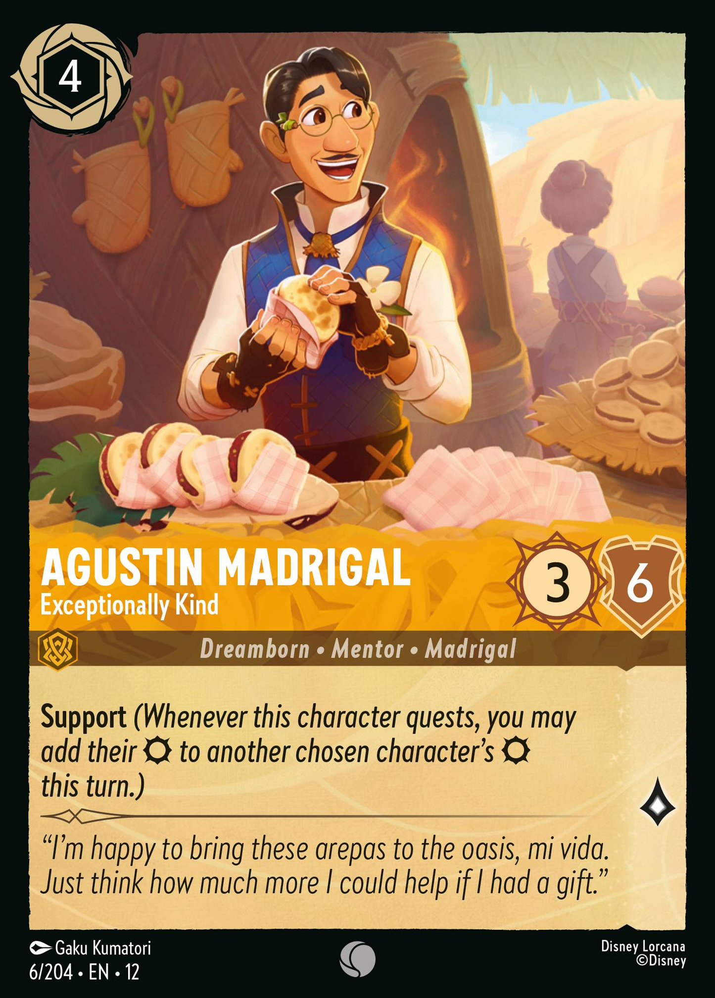 Agustin Madrigal - Exceptionally Kind | Wilds Unknown #6 (Near Mint Foil) | Disney Lorcana Single Australia (Near Mint)