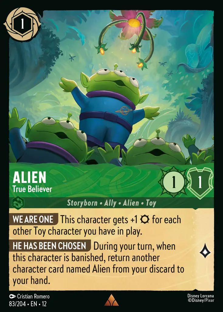 Alien - True Believer | Wilds Unknown #83 (Near Mint Foil) | Disney Lorcana Single Australia (Near Mint)