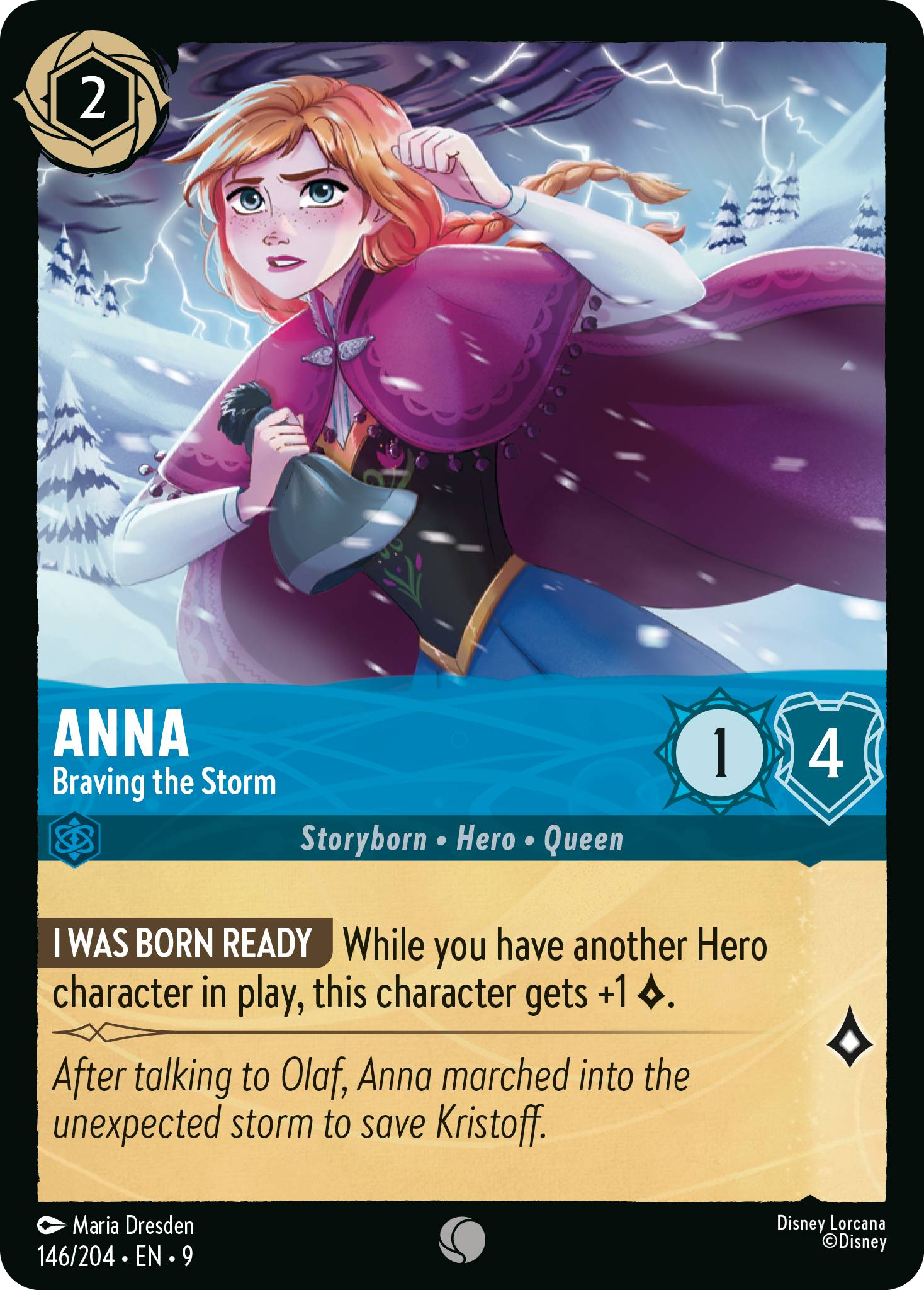 Anna - Braving the Storm | Fabled #146 (Near Mint) | Disney Lorcana Single Australia (Near Mint)