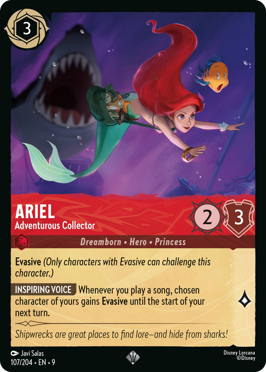 Ariel - Adventurous Collector | Fabled #107 (Near Mint Foil) | Disney Lorcana Single Australia (Near Mint)