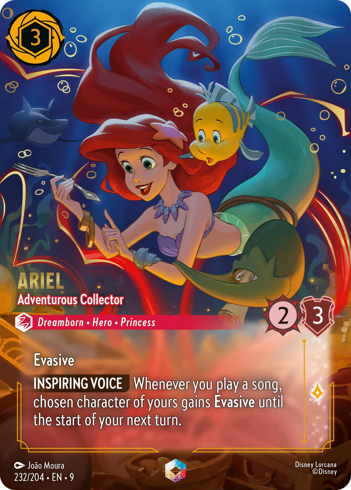 Ariel - Adventurous Collector | Fabled #232 (Near Mint) | Disney Lorcana Single Australia (Near Mint)