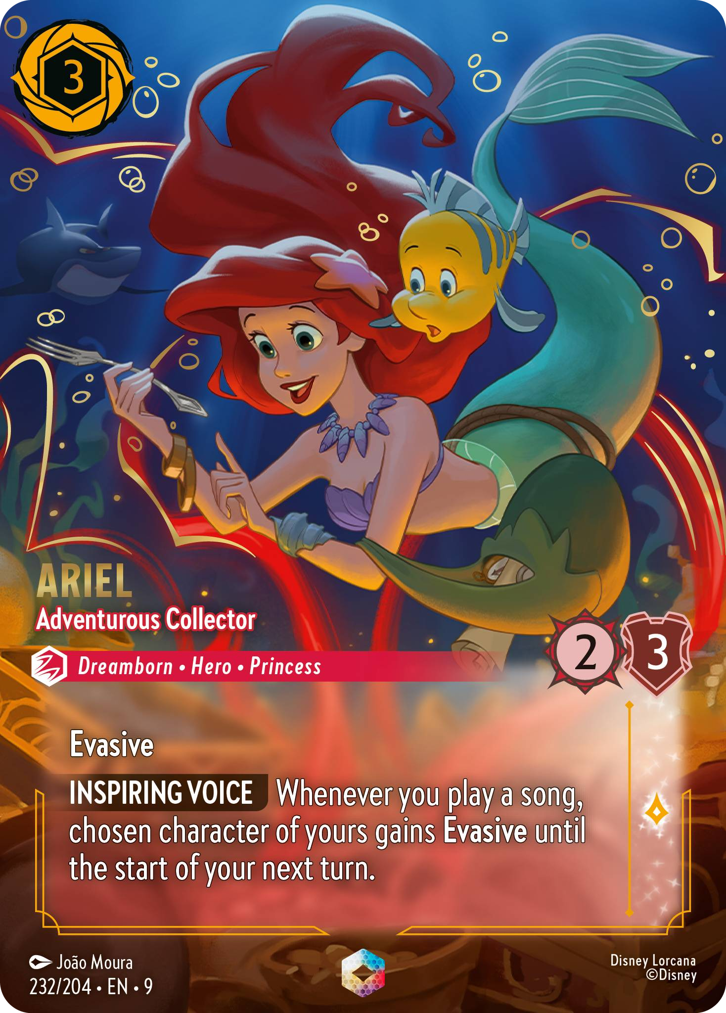 Ariel - Adventurous Collector | Fabled #232 (Near Mint) | Disney Lorcana Single Australia (Near Mint)