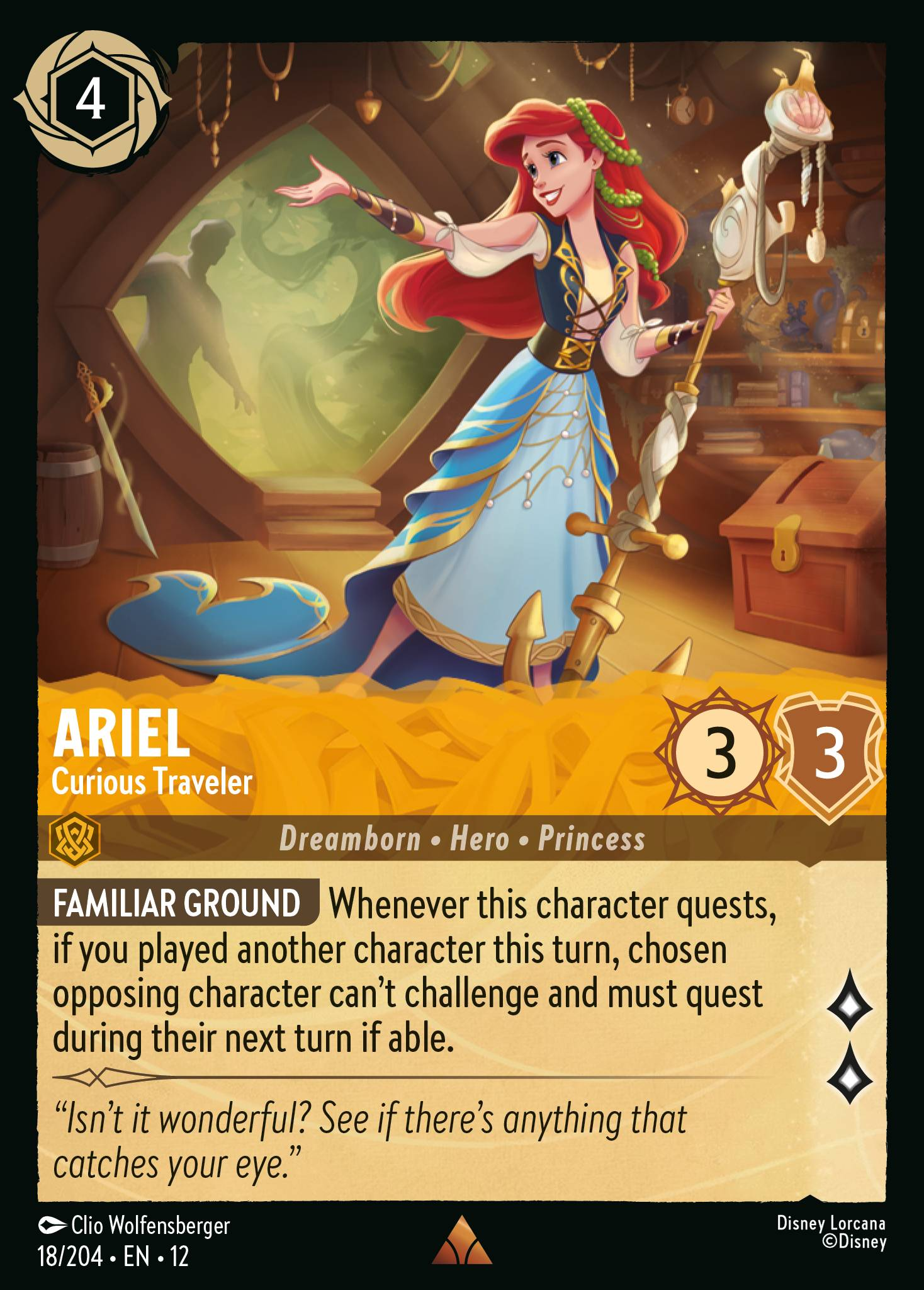 Ariel - Curious Traveler | Wilds Unknown #18 (Near Mint Foil) | Disney Lorcana Single Australia (Near Mint)
