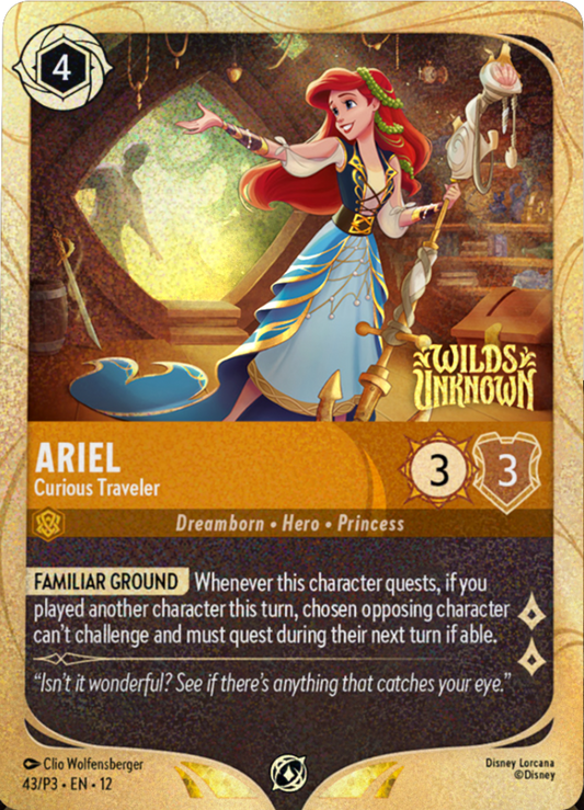 Ariel - Curious Traveler | Wilds Unknown Organized Play promo Promo (43/P3·EN·12) | Disney Lorcana Single Australia (Near Mint)