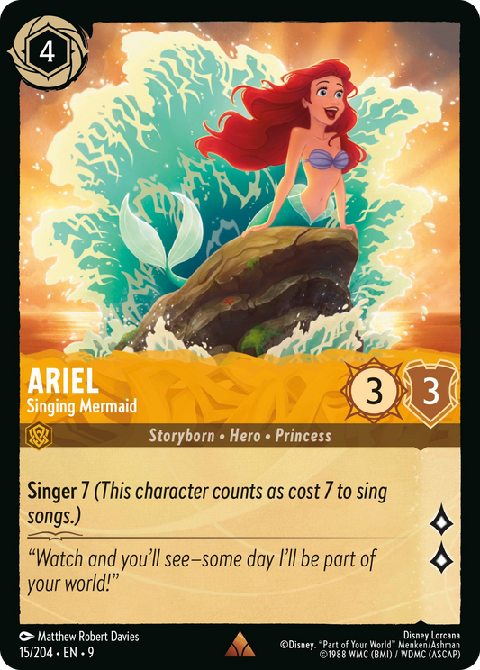 Ariel - Singing Mermaid | Fabled #15 (Near Mint) | Disney Lorcana Single Australia (Near Mint)