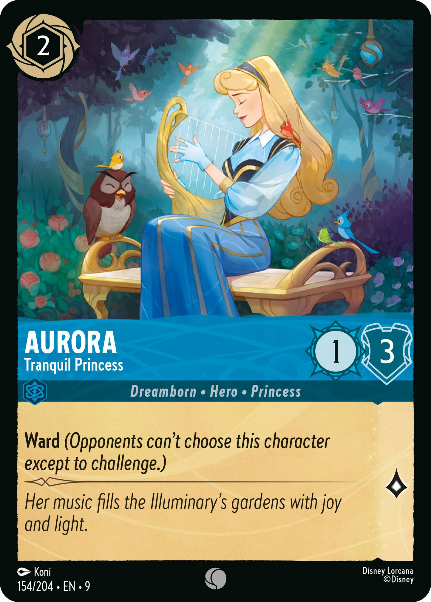 Aurora - Tranquil Princess | Fabled #154 (Near Mint Foil) | Disney Lorcana Single Australia (Near Mint)