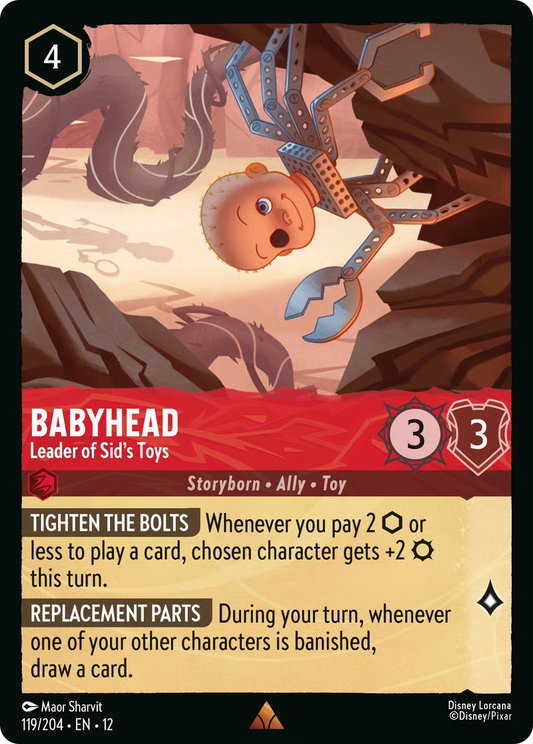 Babyhead - Leader of Sid's Toys | Wilds Unknown #119 (Near Mint Foil) | Disney Lorcana Single Australia (Near Mint)
