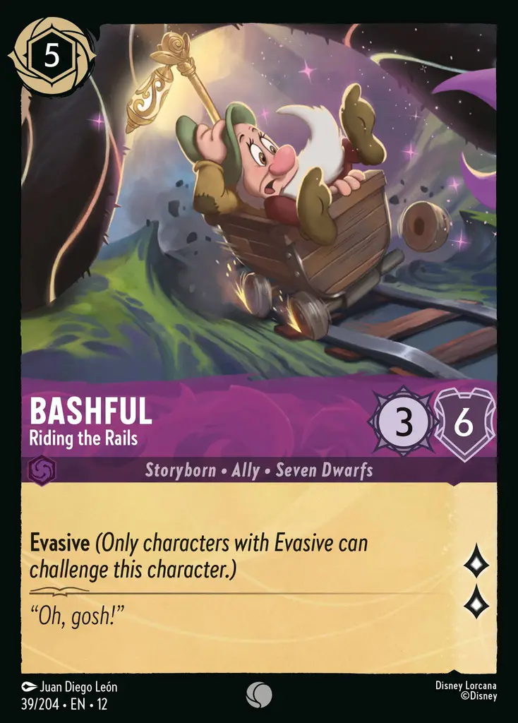 Bashful - Riding the Rails | Wilds Unknown #39 (Near Mint) | Disney Lorcana Single Australia (Near Mint)