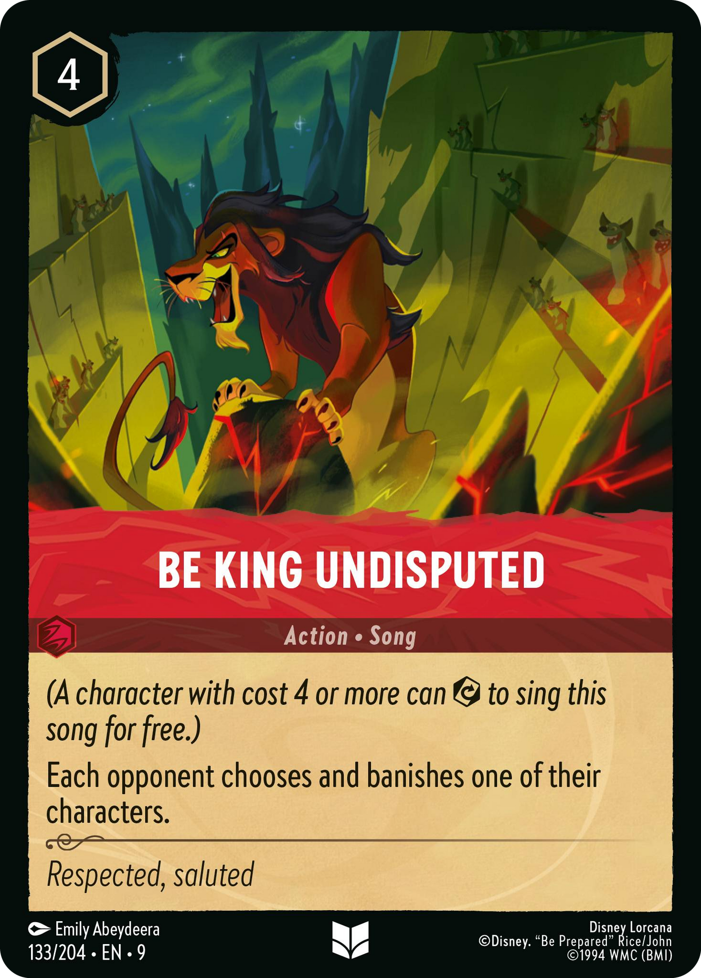 Be King Undisputed | Fabled #133 (Near Mint Foil) | Disney Lorcana Single Australia (Near Mint)
