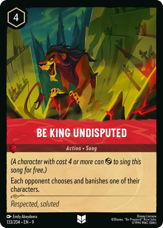 Be King Undisputed | Fabled #133 (Near Mint) | Disney Lorcana Single Australia (Near Mint)