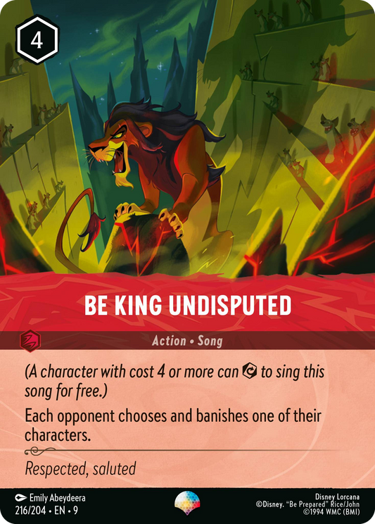 Be King Undisputed | Fabled #216 (Near Mint) | Disney Lorcana Single Australia (Near Mint)