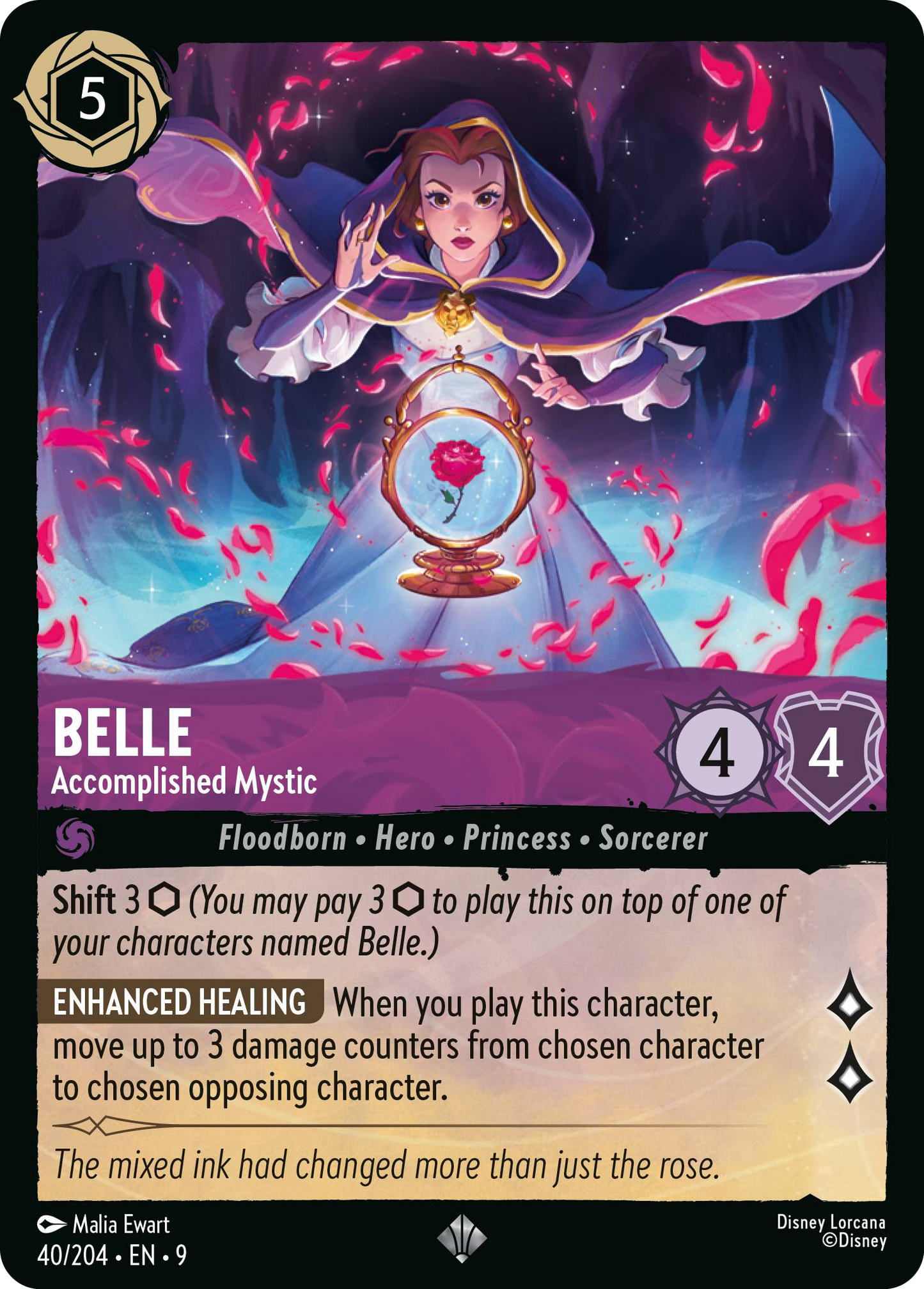 Belle - Accomplished Mystic | Fabled #40 (Near Mint Foil) | Disney Lorcana Single Australia (Near Mint)