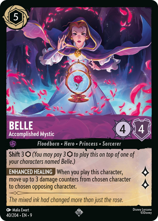 Belle - Accomplished Mystic | Fabled #40 (Near Mint Foil) | Disney Lorcana Single Australia (Near Mint)