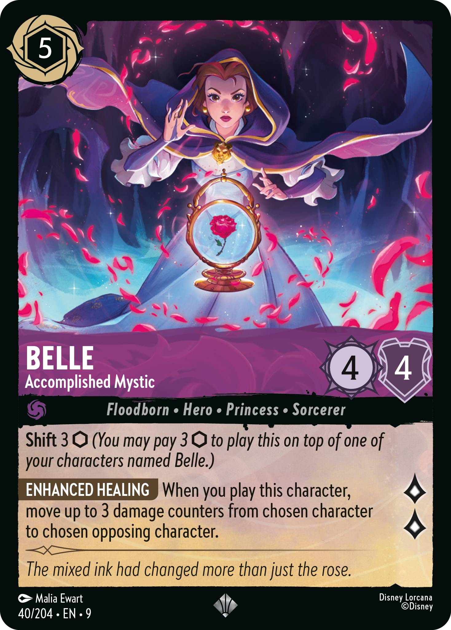 Belle - Accomplished Mystic | Fabled #40 (Near Mint) | Disney Lorcana Single Australia (Near Mint)