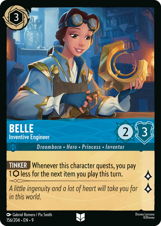 Belle - Inventive Engineer | Fabled #156 (Near Mint Foil) | Disney Lorcana Single Australia (Near Mint)