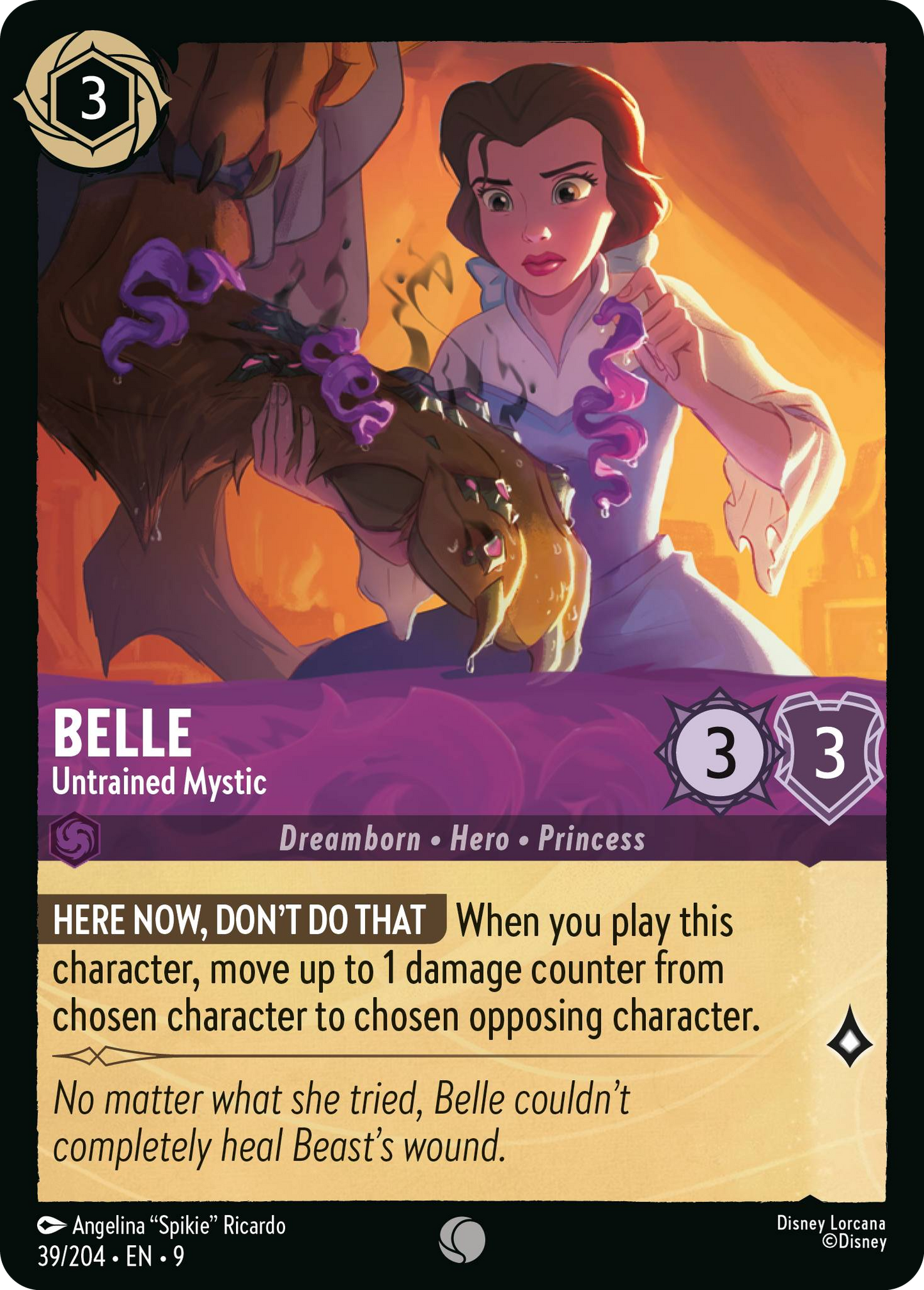 Belle - Untrained Mystic | Fabled #39 (Near Mint) | Disney Lorcana Single Australia (Near Mint)