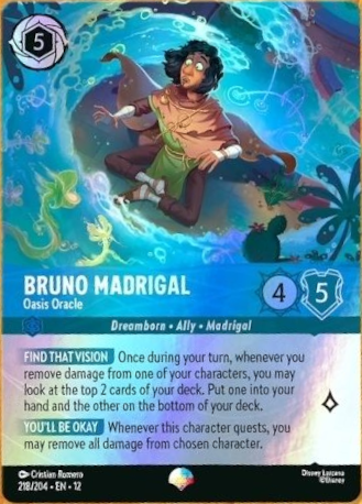 Bruno Madrigal - Oasis Oracle | Wilds Unknown #218 (Near Mint) | Disney Lorcana Single Australia (Near Mint)