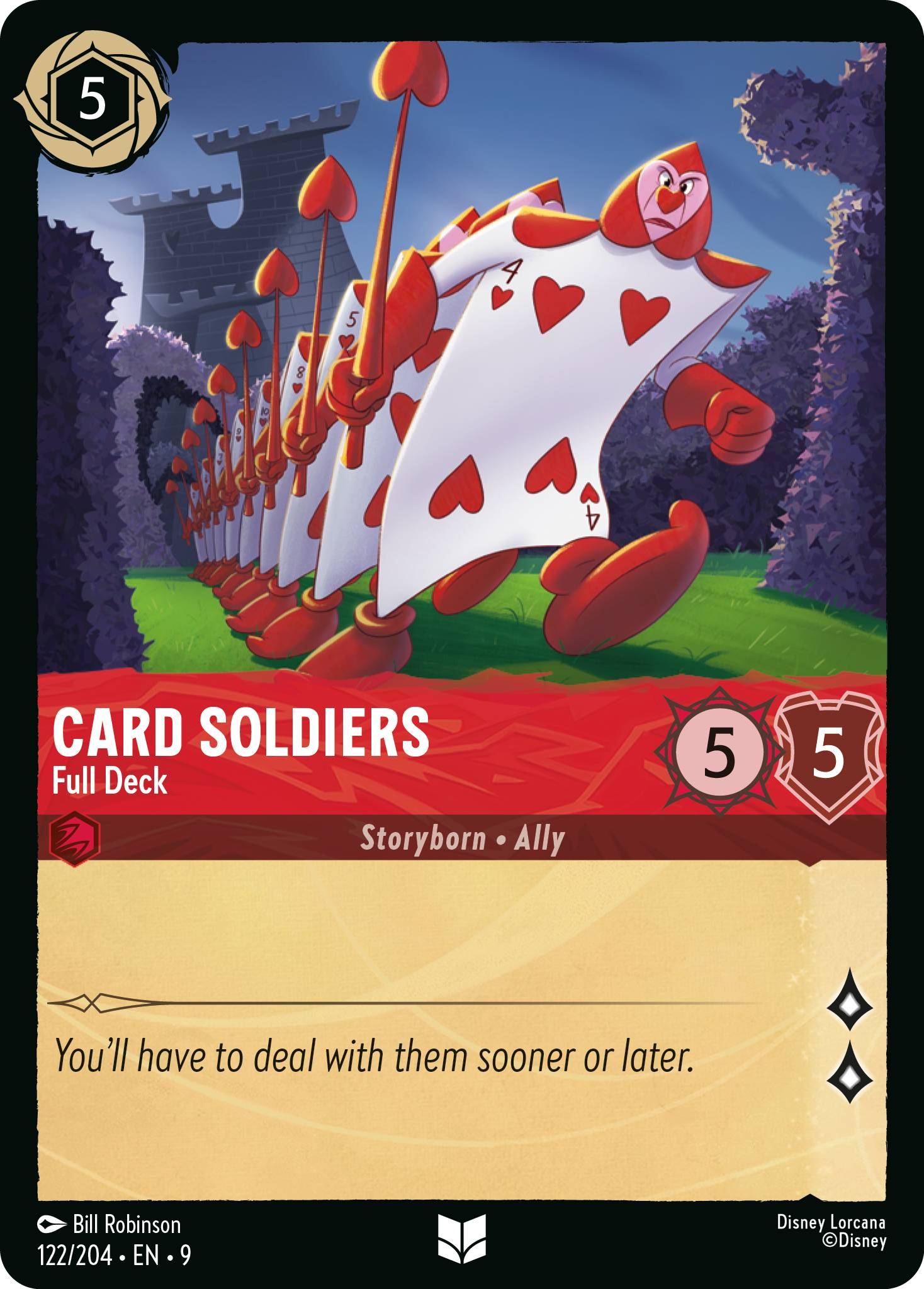 Card Soldiers - Full Deck | Fabled #122 (Near Mint) | Disney Lorcana Single Australia (Near Mint)