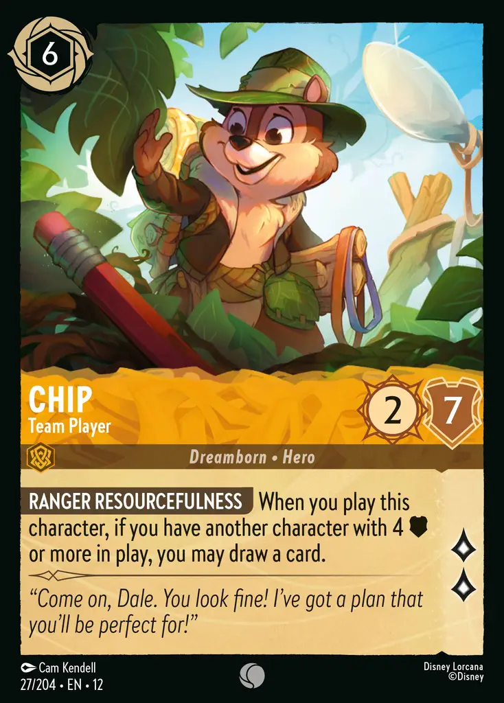 Chip - Team Player | Wilds Unknown #27 (Near Mint) | Disney Lorcana Single Australia (Near Mint)