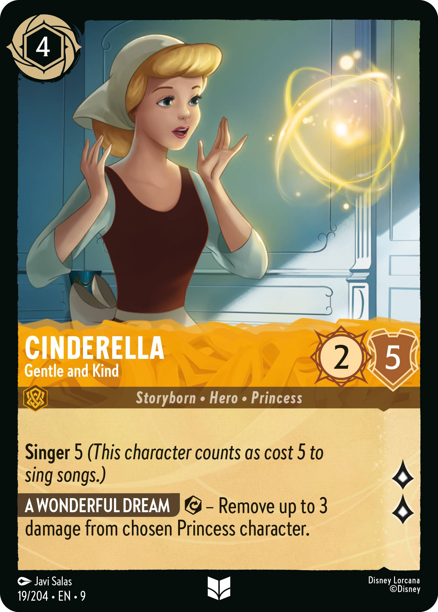 Cinderella - Gentle and Kind | Fabled #19 (Near Mint Foil) | Disney Lorcana Single Australia (Near Mint)