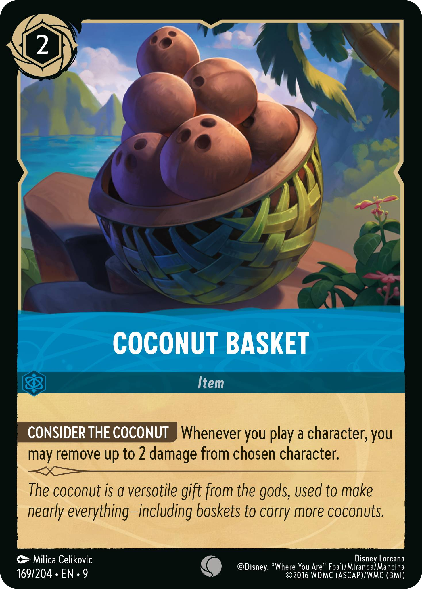 Coconut Basket | Fabled #169 (Near Mint Foil) | Disney Lorcana Single Australia (Near Mint)