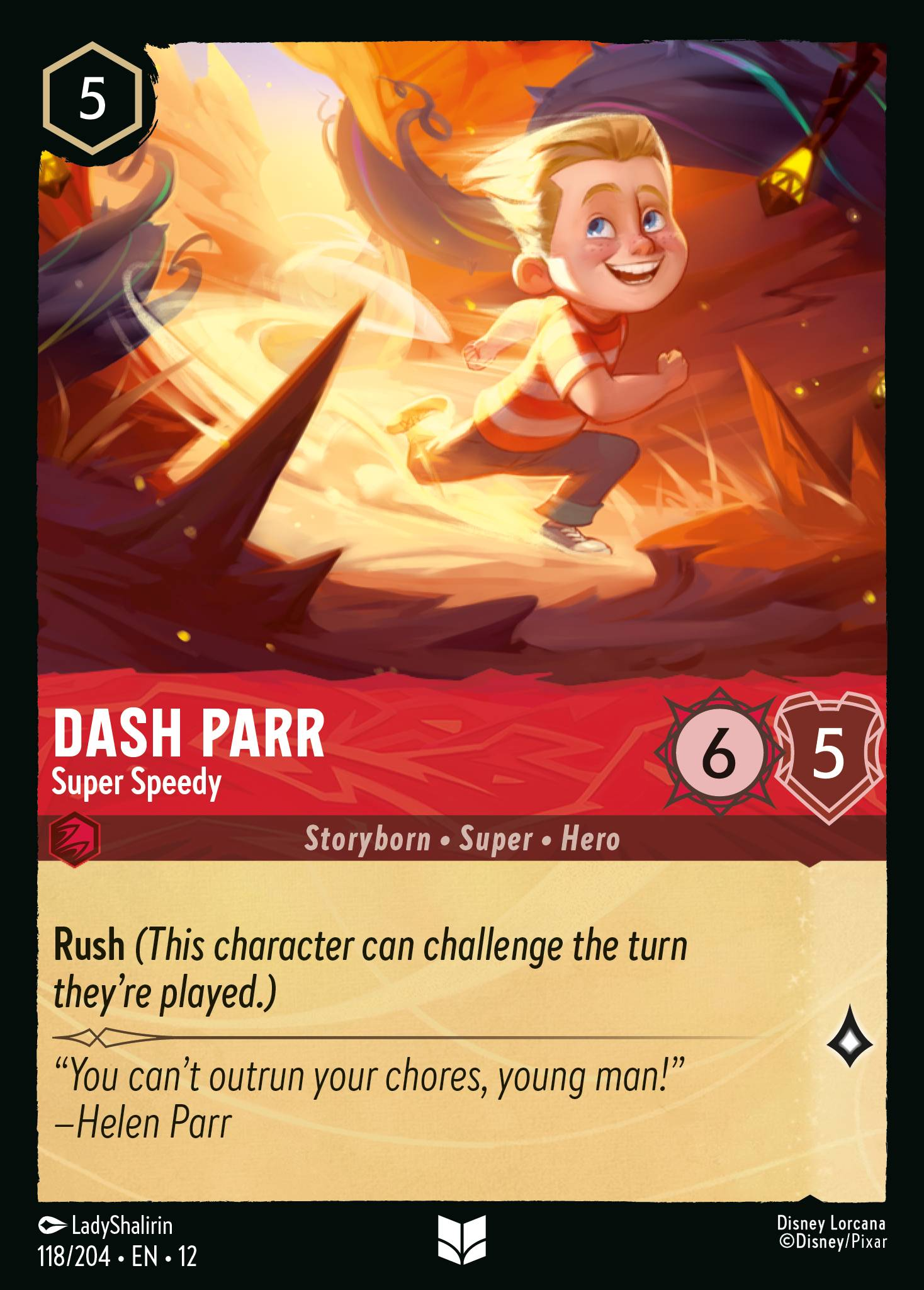 Dash Parr - Super Speedy | Wilds Unknown #118 (Near Mint Foil) | Disney Lorcana Single Australia (Near Mint)