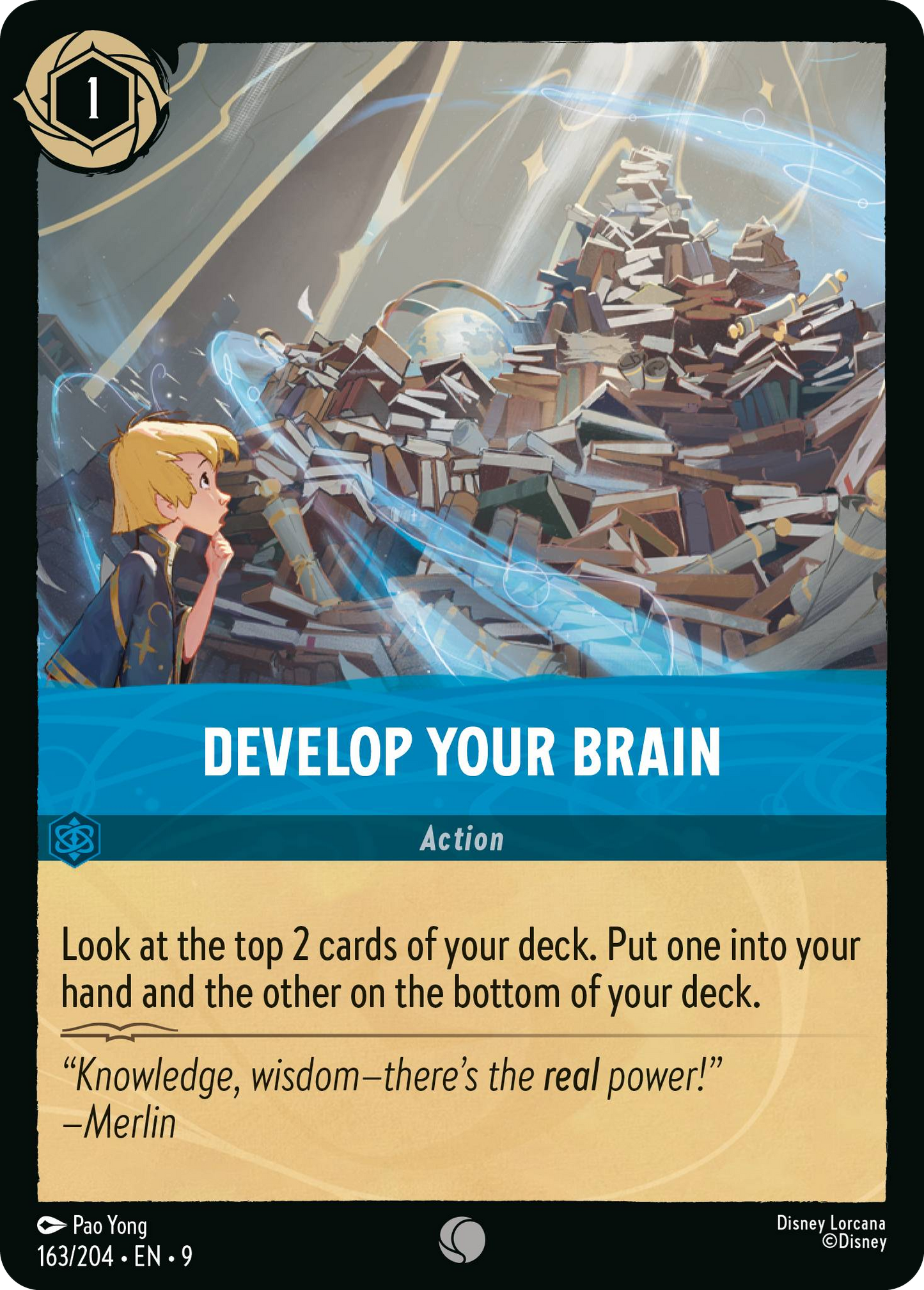 Develop Your Brain | Fabled #163 (Near Mint) | Disney Lorcana Single Australia (Near Mint)