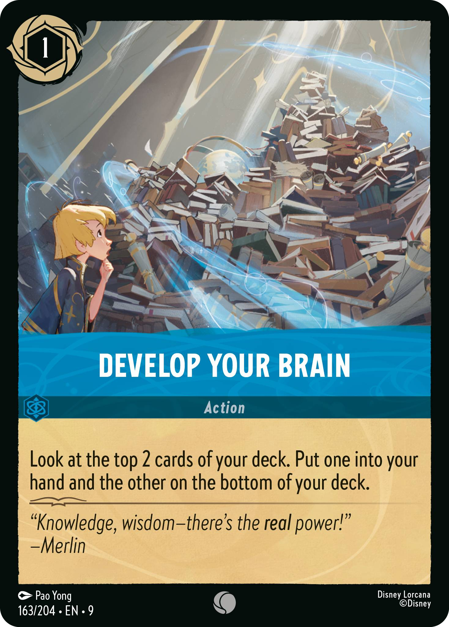 Develop Your Brain | Fabled #163 (Near Mint Foil) | Disney Lorcana Single Australia (Near Mint)
