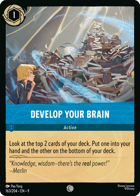 Develop Your Brain | Fabled #163 (Near Mint Foil) | Disney Lorcana Single Australia (Near Mint)
