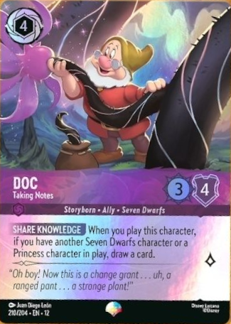 Doc - Taking Notes | Wilds Unknown #210 (Near Mint) | Disney Lorcana Single Australia (Near Mint)