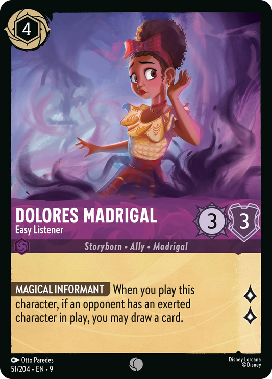 Dolores Madrigal - Easy Listener | Fabled #51 (Near Mint Foil) | Disney Lorcana Single Australia (Near Mint)