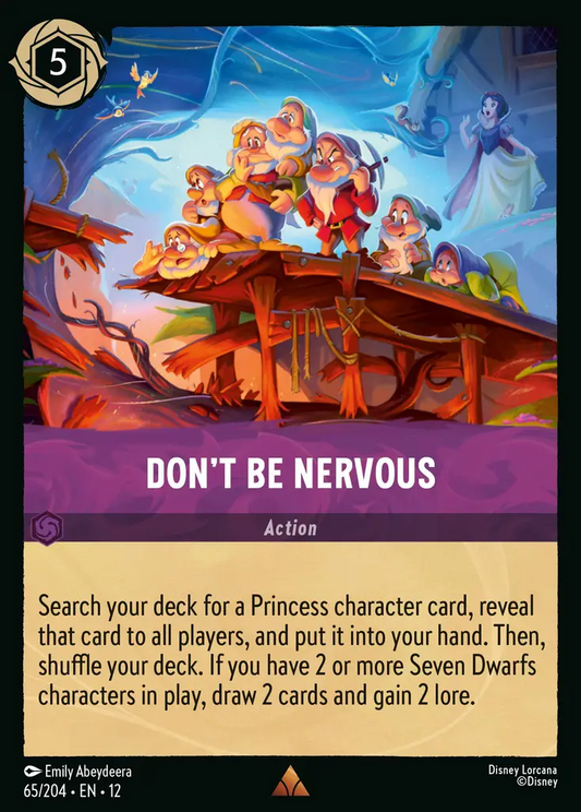 Don't Be Nervous | Wilds Unknown #65 (Near Mint Foil) | Disney Lorcana Single Australia (Near Mint)