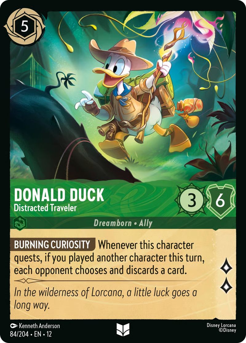 Donald Duck - Distracted Traveler | Wilds Unknown #84 (Near Mint Foil) | Disney Lorcana Single Australia (Near Mint)