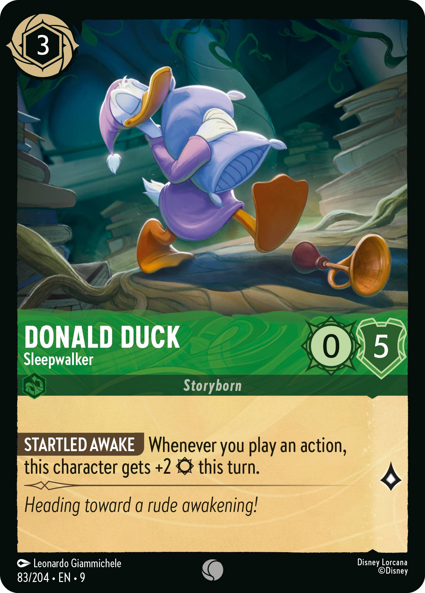 Donald Duck - Sleepwalker | Fabled #83 (Near Mint Foil) | Disney Lorcana Single Australia (Near Mint)