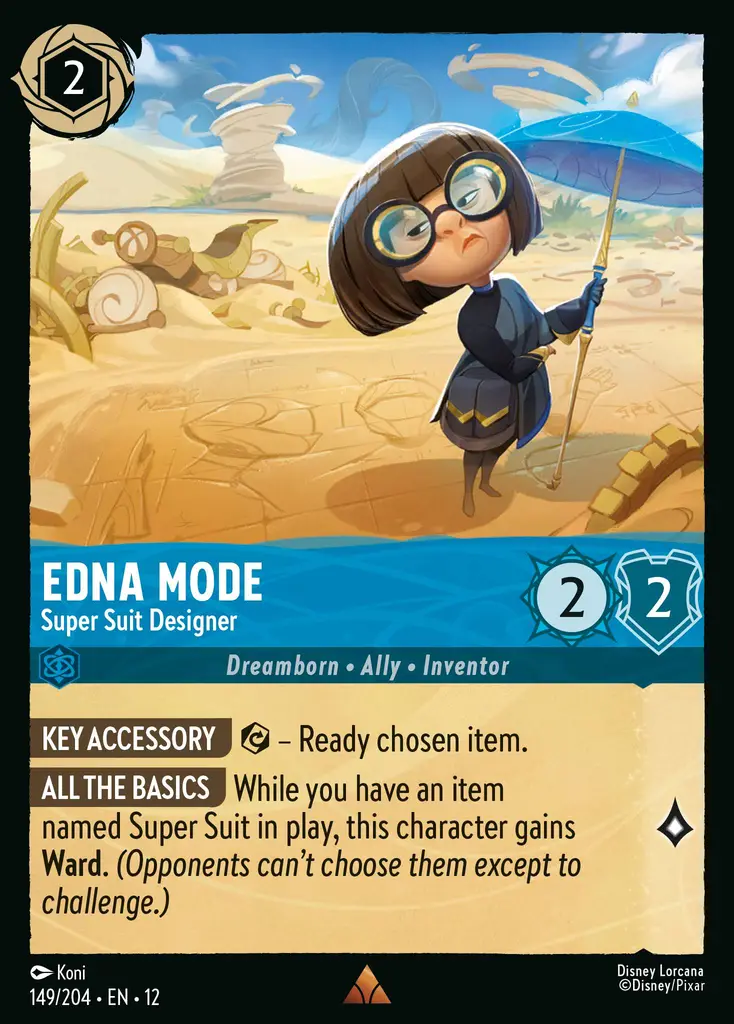 Edna Mode - Super Suit Designer | Wilds Unknown #149 (Near Mint) | Disney Lorcana Single Australia (Near Mint)