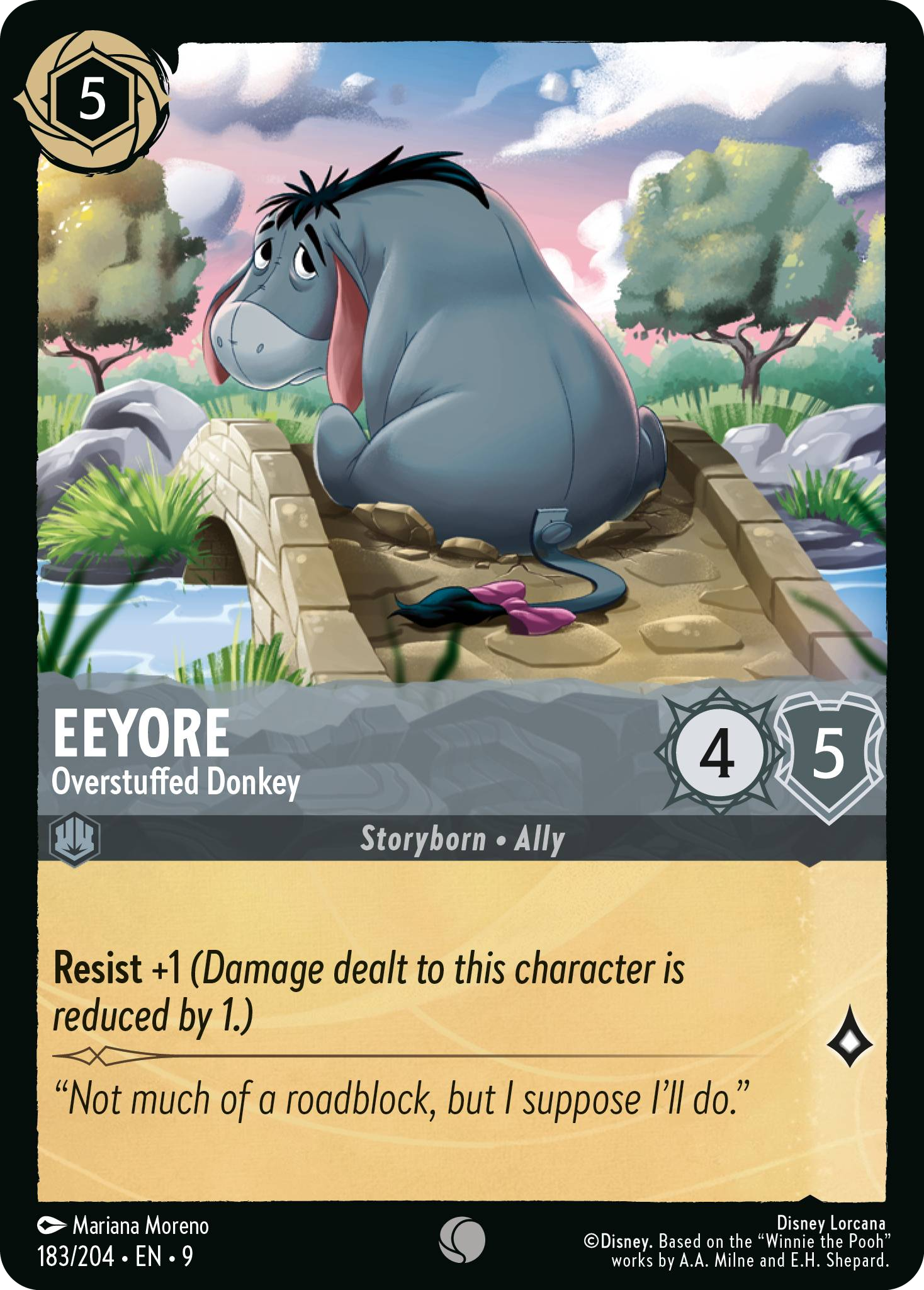 Eeyore - Overstuffed Donkey | Fabled #183 (Near Mint) | Disney Lorcana Single Australia (Near Mint)
