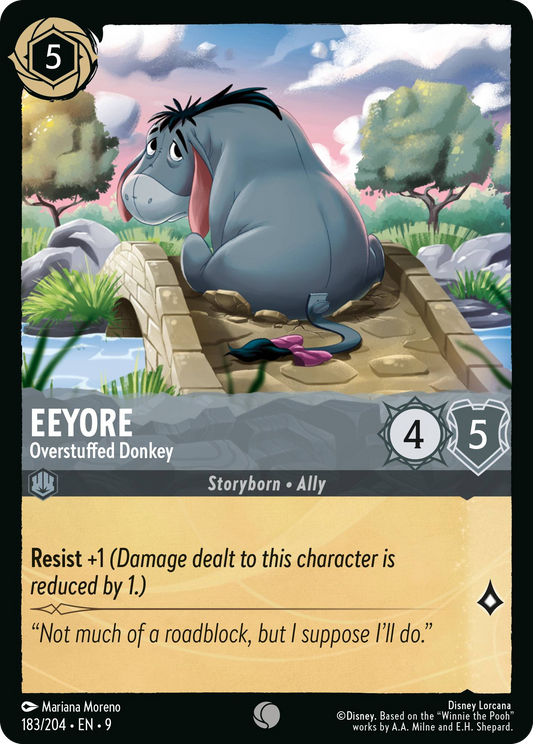 Eeyore - Overstuffed Donkey | Fabled #183 (Near Mint) | Disney Lorcana Single Australia (Near Mint)