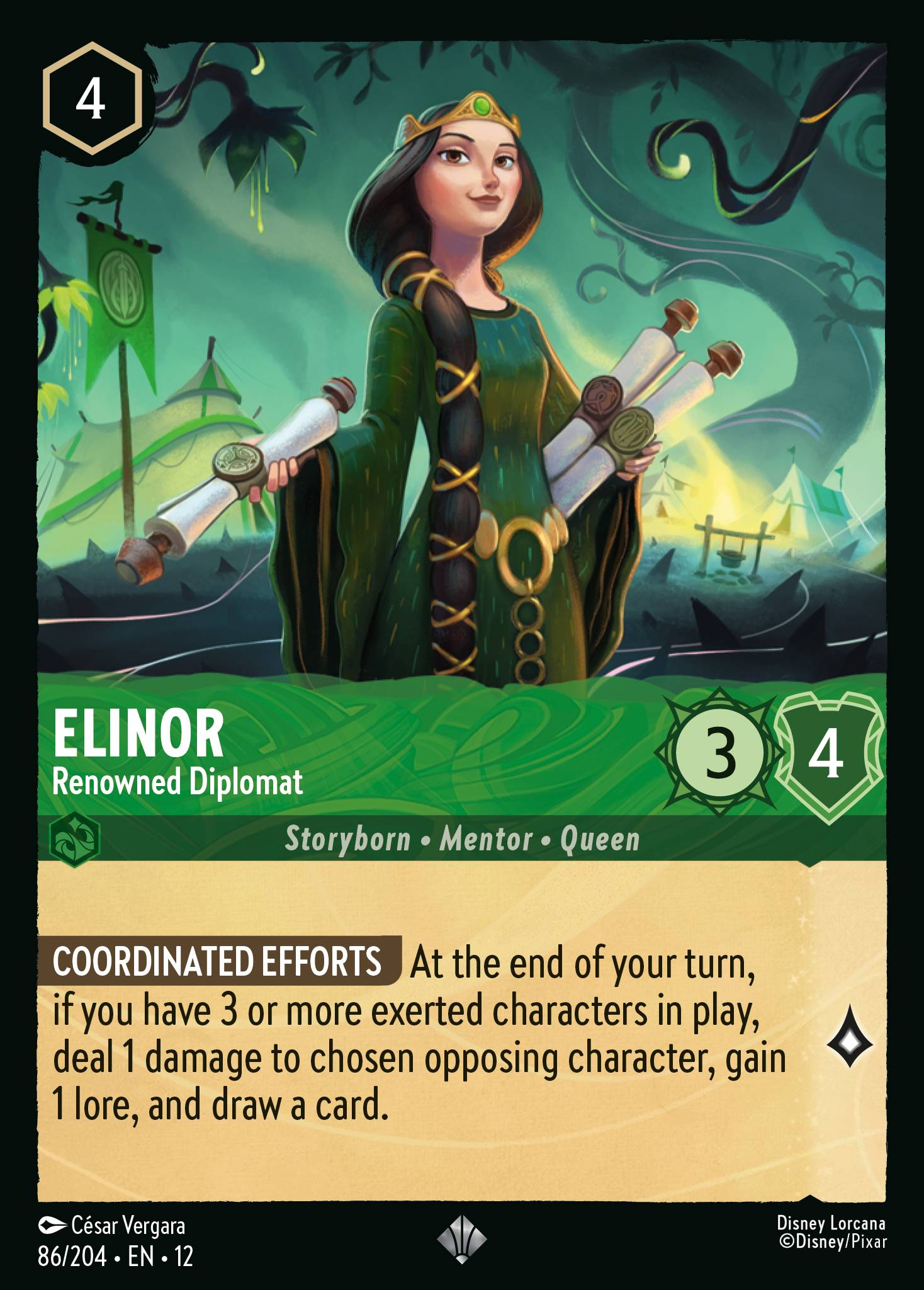 Elinor - Renowned Diplomat | Wilds Unknown #86 (Near Mint) | Disney Lorcana Single Australia (Near Mint)