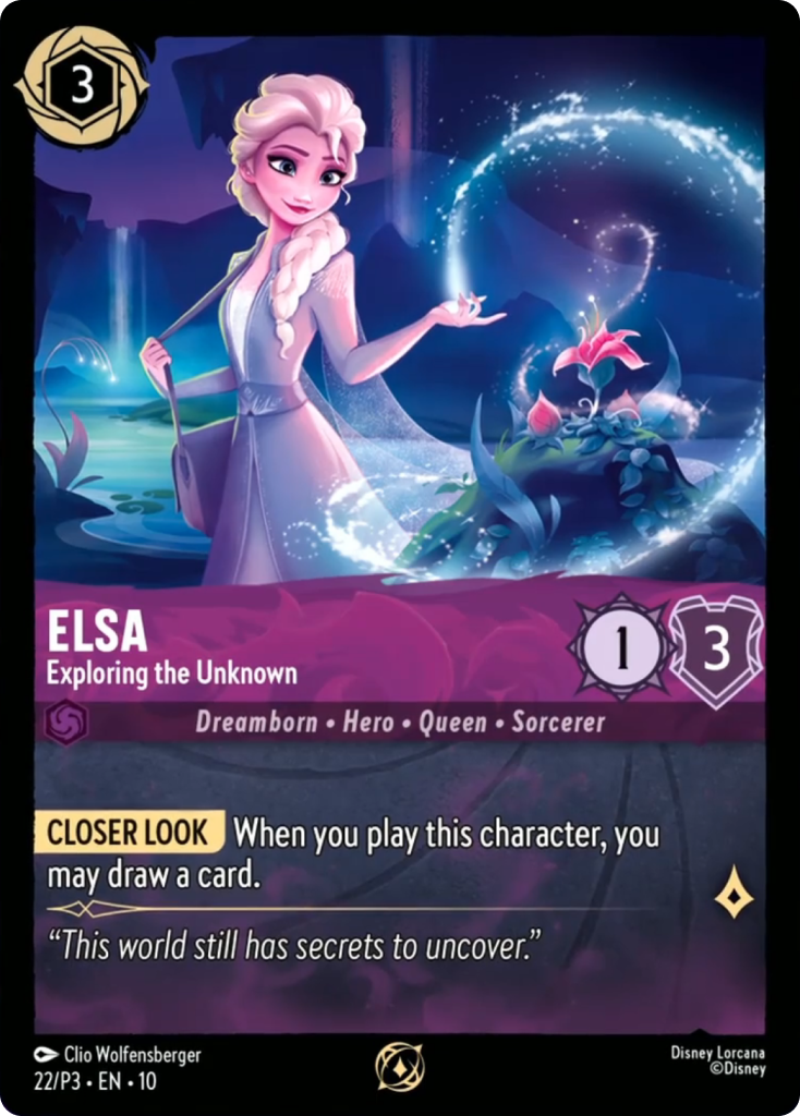 Elsa - Exploring the Unknown | Whispers in the Well Bring-A-Friend promo Promo (22/P3·EN·10) | Disney Lorcana Single Australia (Near Mint)