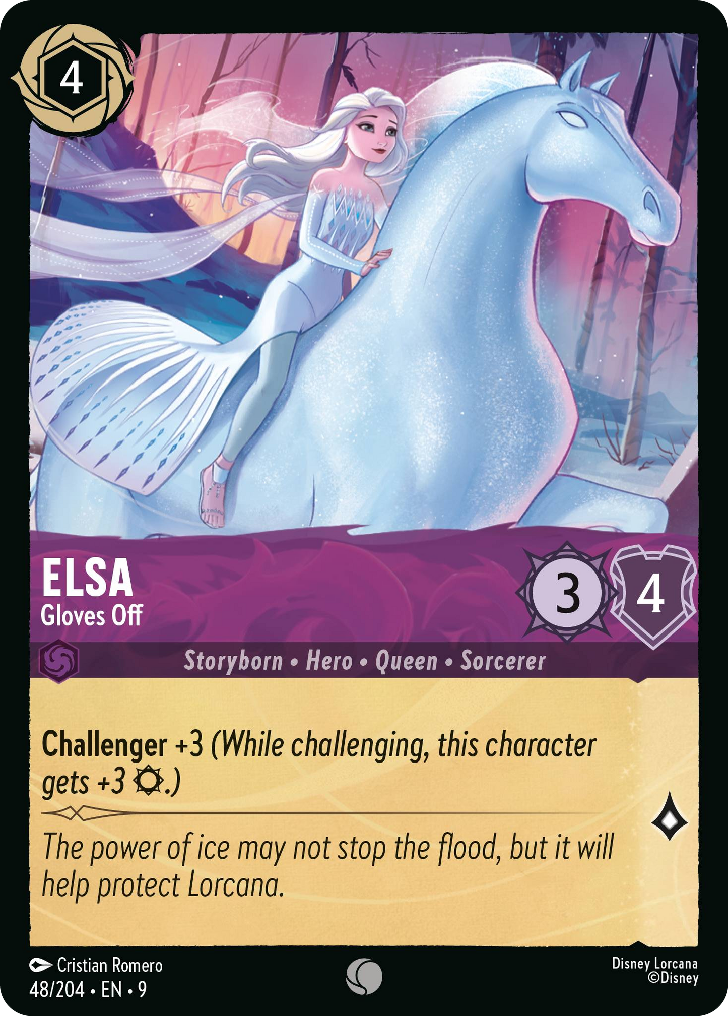 Elsa - Gloves Off | Fabled #48 (Near Mint Foil) | Disney Lorcana Single Australia (Near Mint)