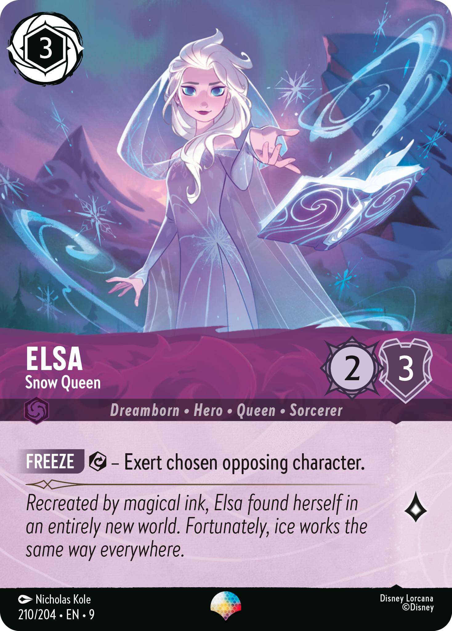 Elsa - Snow Queen | Fabled #210 (Near Mint Foil) | Disney Lorcana Single Australia (Near Mint)