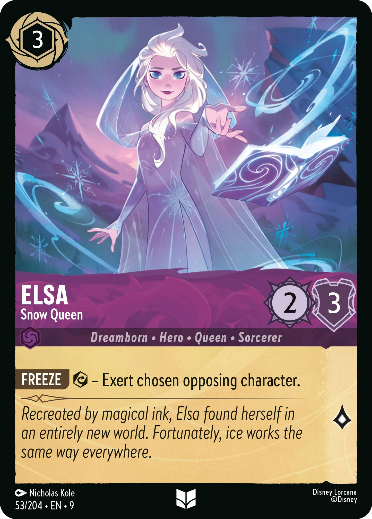 Elsa - Snow Queen | Fabled #53 (Near Mint Foil) | Disney Lorcana Single Australia (Near Mint)