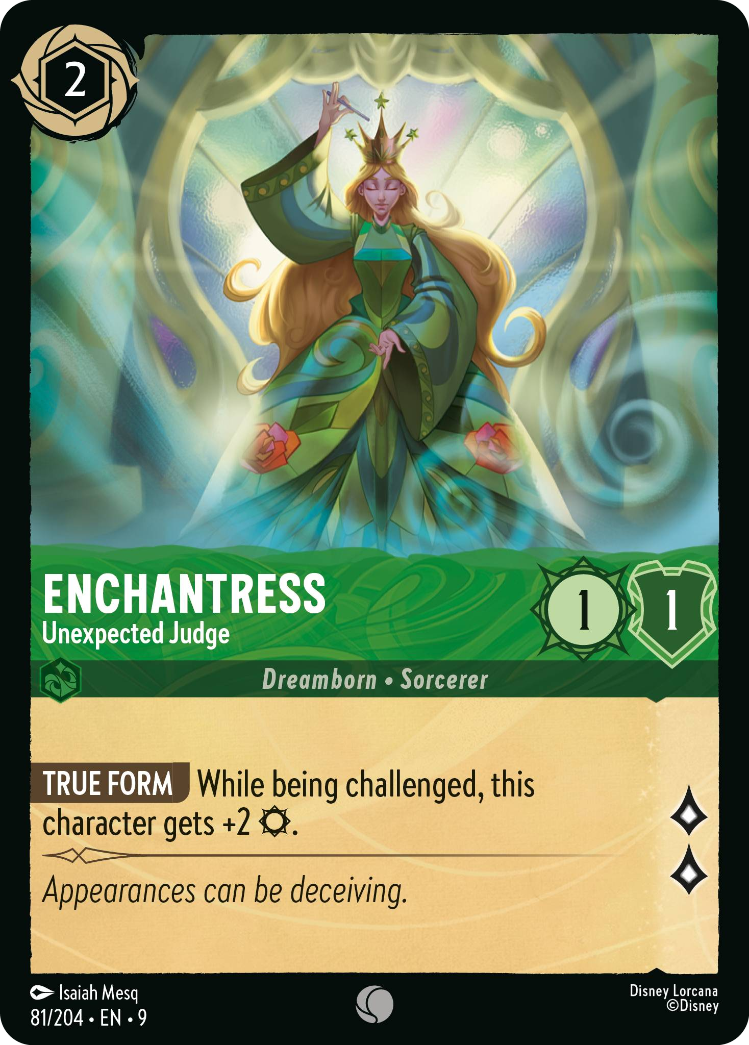 Enchantress - Unexpected Judge | Fabled #81 (Near Mint Foil) | Disney Lorcana Single Australia (Near Mint)
